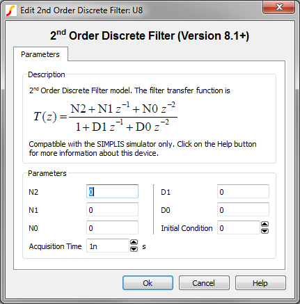 2nd Order Discrete Time Filter